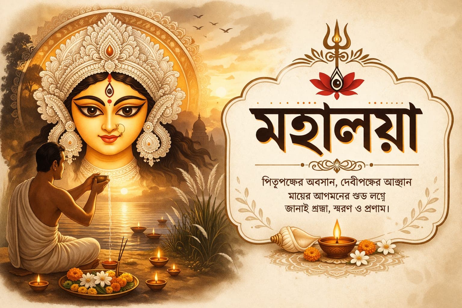 Mahalaya 2026 - Traditional Mahishasura Mardini celebration